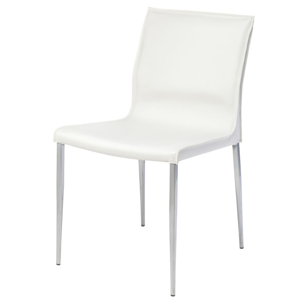 Nuevo HGAR394 COLTER DINING CHAIR in WHITE